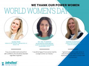 infraTest Prüftechnik says thank you to the power women in the asphalt industry on International Women's Day. It's International Women's Day!