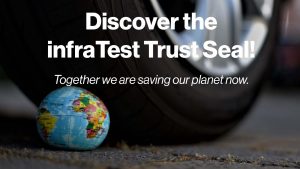 The infraTest Trust Seal is a score for the building materials testing industry, which shows the purchasing department the sustainability index of the respective product at a glance. The seal consists of the following criteria: Durability, energy efficiency, CO2 emissions, small batch rate, recycling rate, regionality.