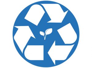 Das Symbol des infraTest Trust steht für die Recyclingquote eines Straßenprüftechnikgerätes