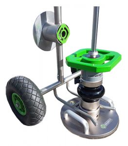 Extendable and foldable transport trolley for Dynamic Weight Deflectometer Weber connect